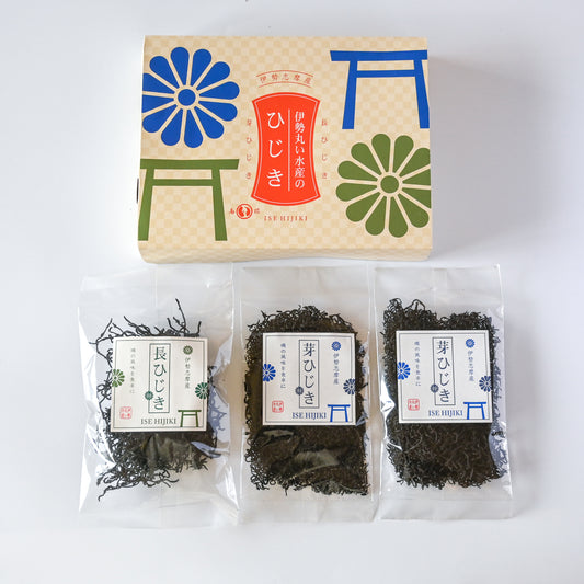 【伊勢丸い水産】伊勢ひじきギフトセット(芽ひじき30g×2袋、長ひじき25g×1袋セット)