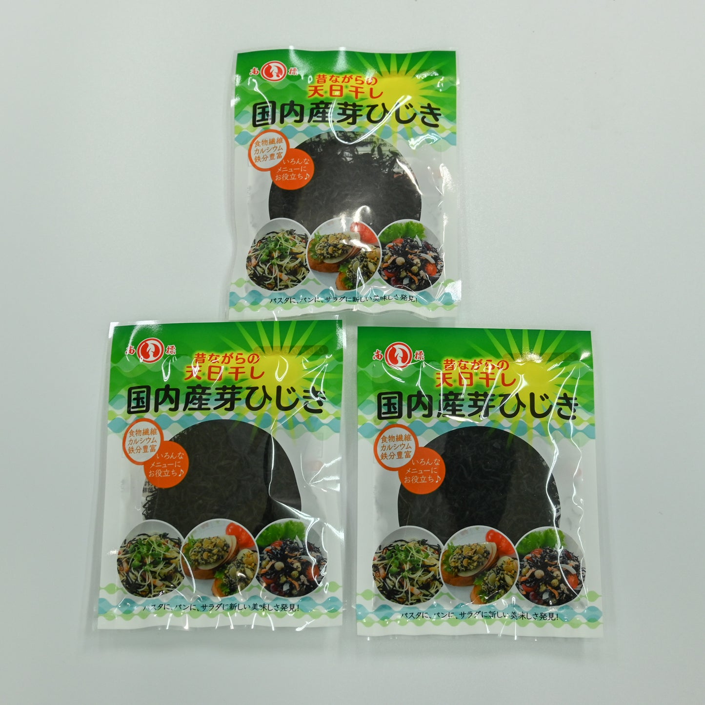 【伊勢丸い水産】国内産芽ひじき(18g×3袋/8袋)