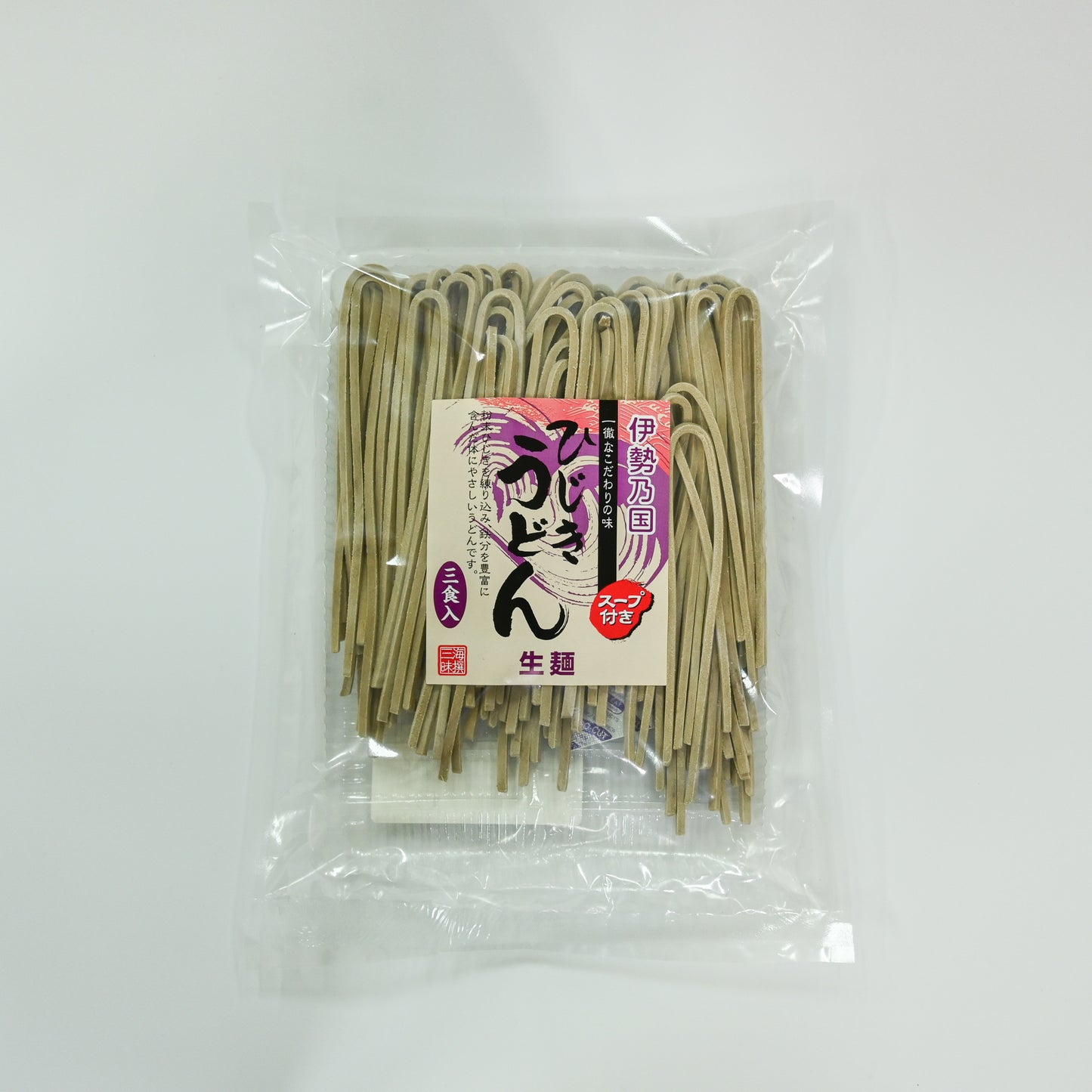 【辻丈蔵商店】ひじきうどん半生麺(1袋入・3人前)