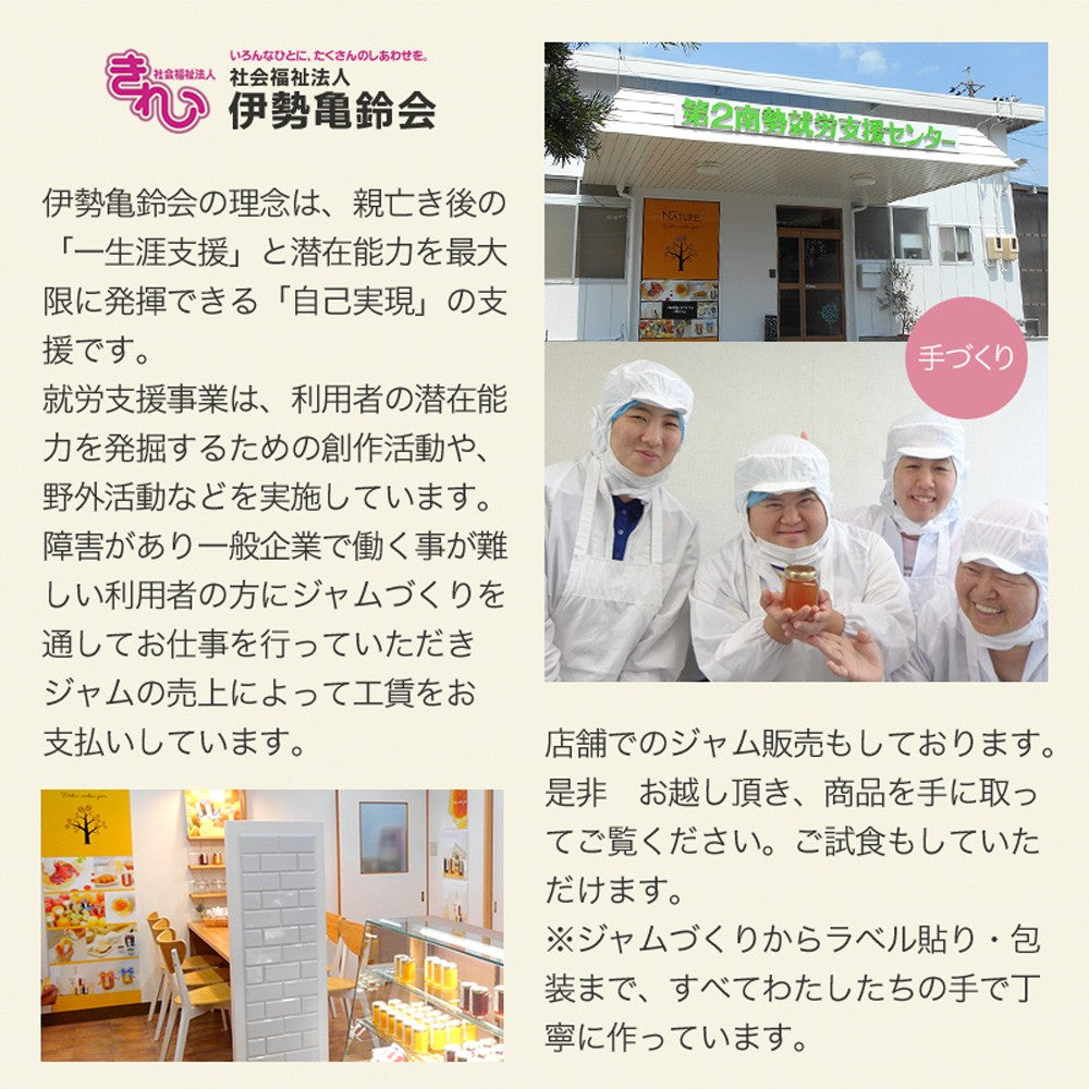 旬のフルーツで作ったわくわくジャム140g×3種セット【伊勢亀鈴会】