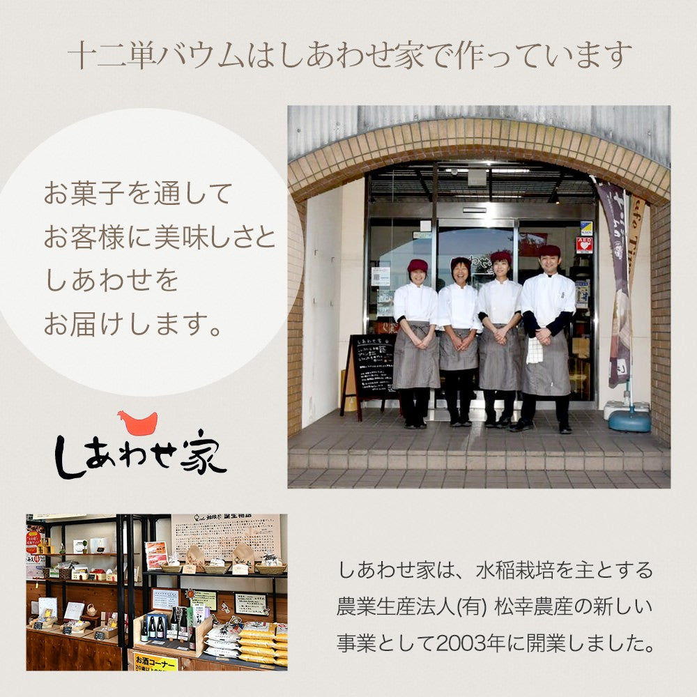 めいわ町おみやげコンテスト最優秀賞 めい姫の十二単バウム10個入【しあわせ家】