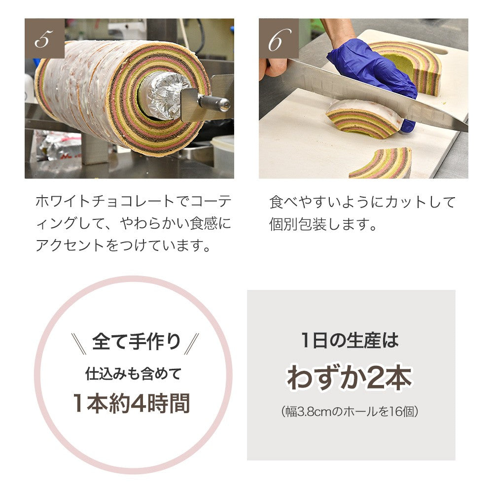 めいわ町おみやげコンテスト最優秀賞 めい姫の十二単バウム10個入【しあわせ家】